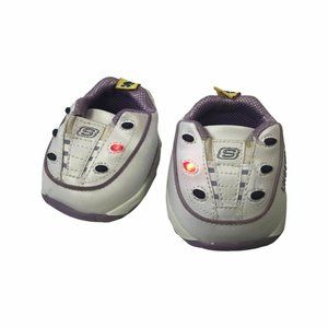 Build A Bear White and Purple Light Up Sketchers